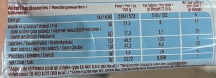 Foto da tabela nutricional