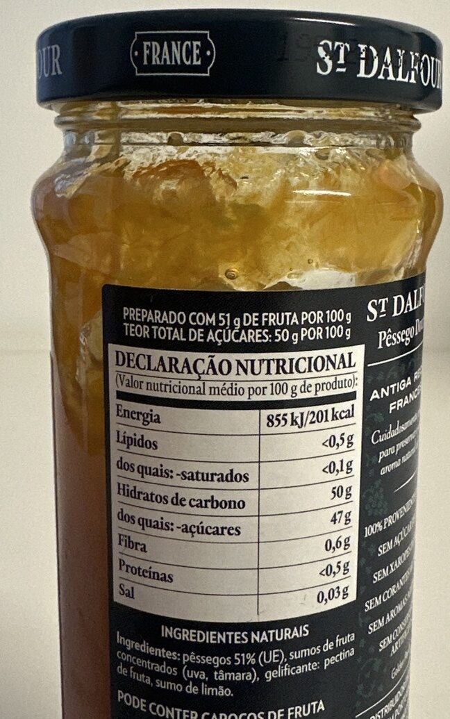 Foto da tabela nutricional