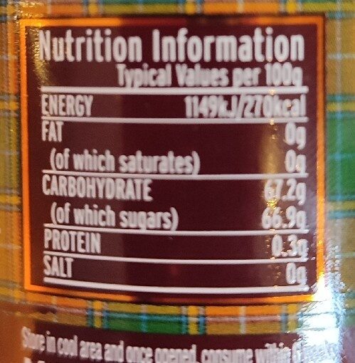 Foto da tabela nutricional