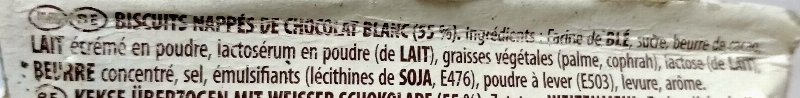 Foto da lista de ingredientes