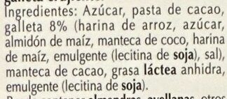 Foto da lista de ingredientes