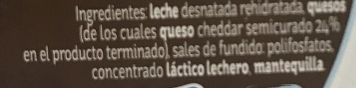Foto da lista de ingredientes