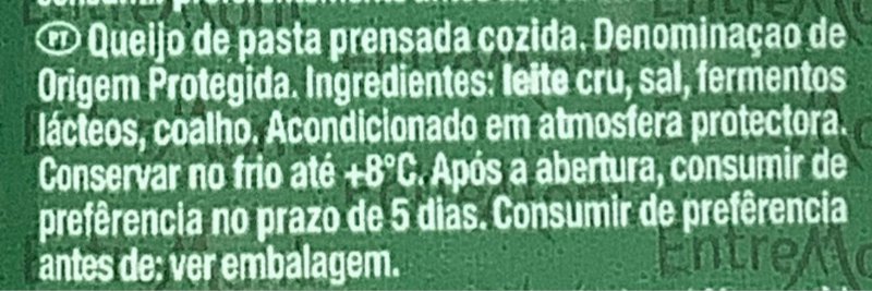 Foto da lista de ingredientes