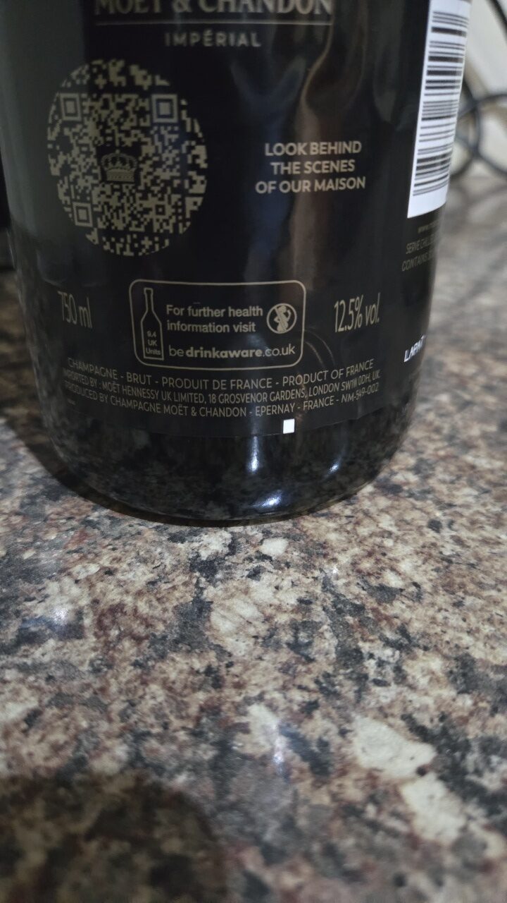 Foto da lista de ingredientes