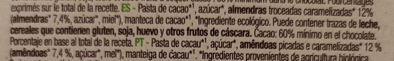 Foto da lista de ingredientes