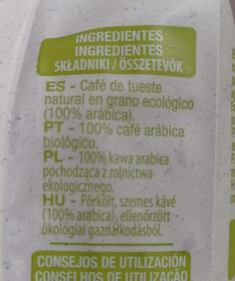Foto da tabela nutricional