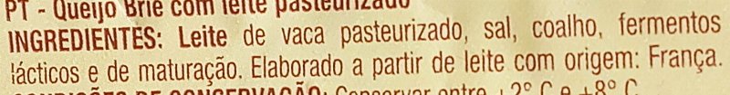 Foto da lista de ingredientes