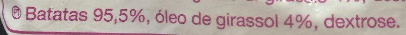 Foto da lista de ingredientes