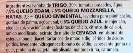 Foto da tabela nutricional