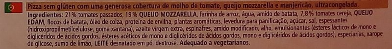Foto da lista de ingredientes