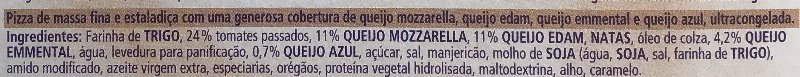 Foto da lista de ingredientes