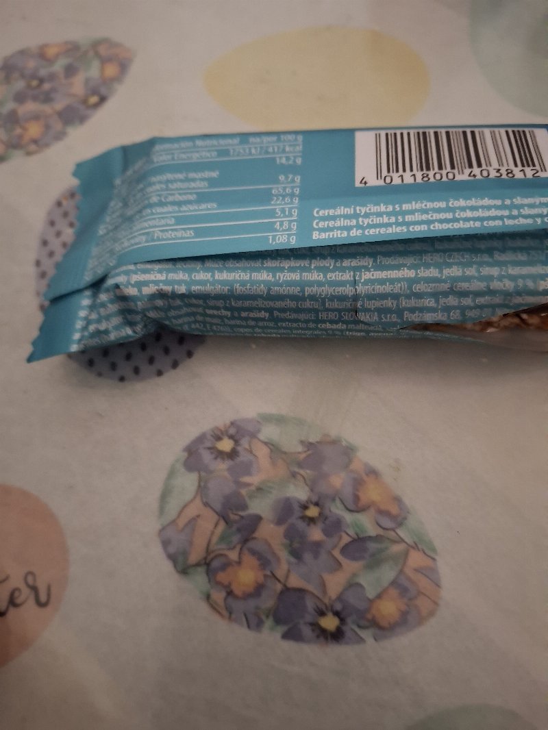 Foto da lista de ingredientes