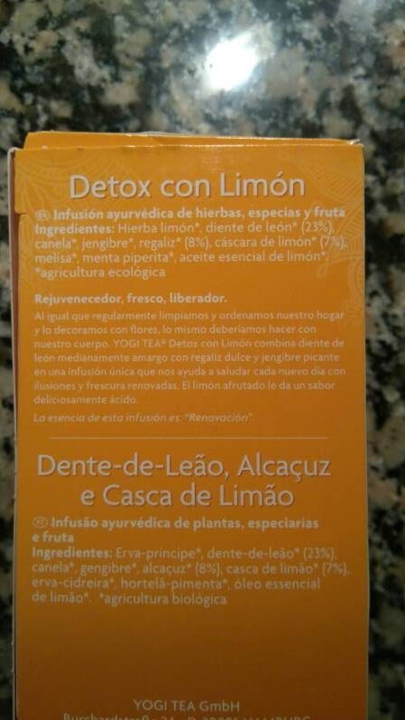 Foto da tabela nutricional