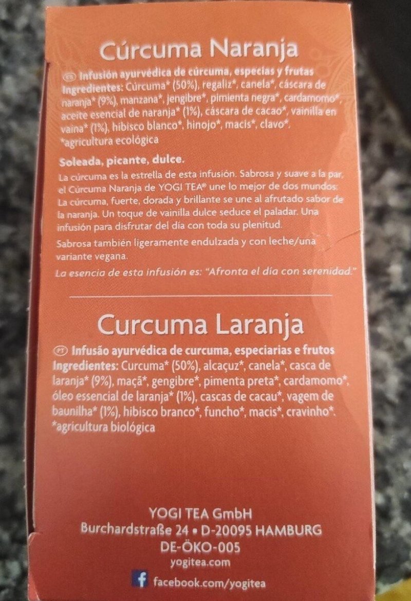 Foto da tabela nutricional