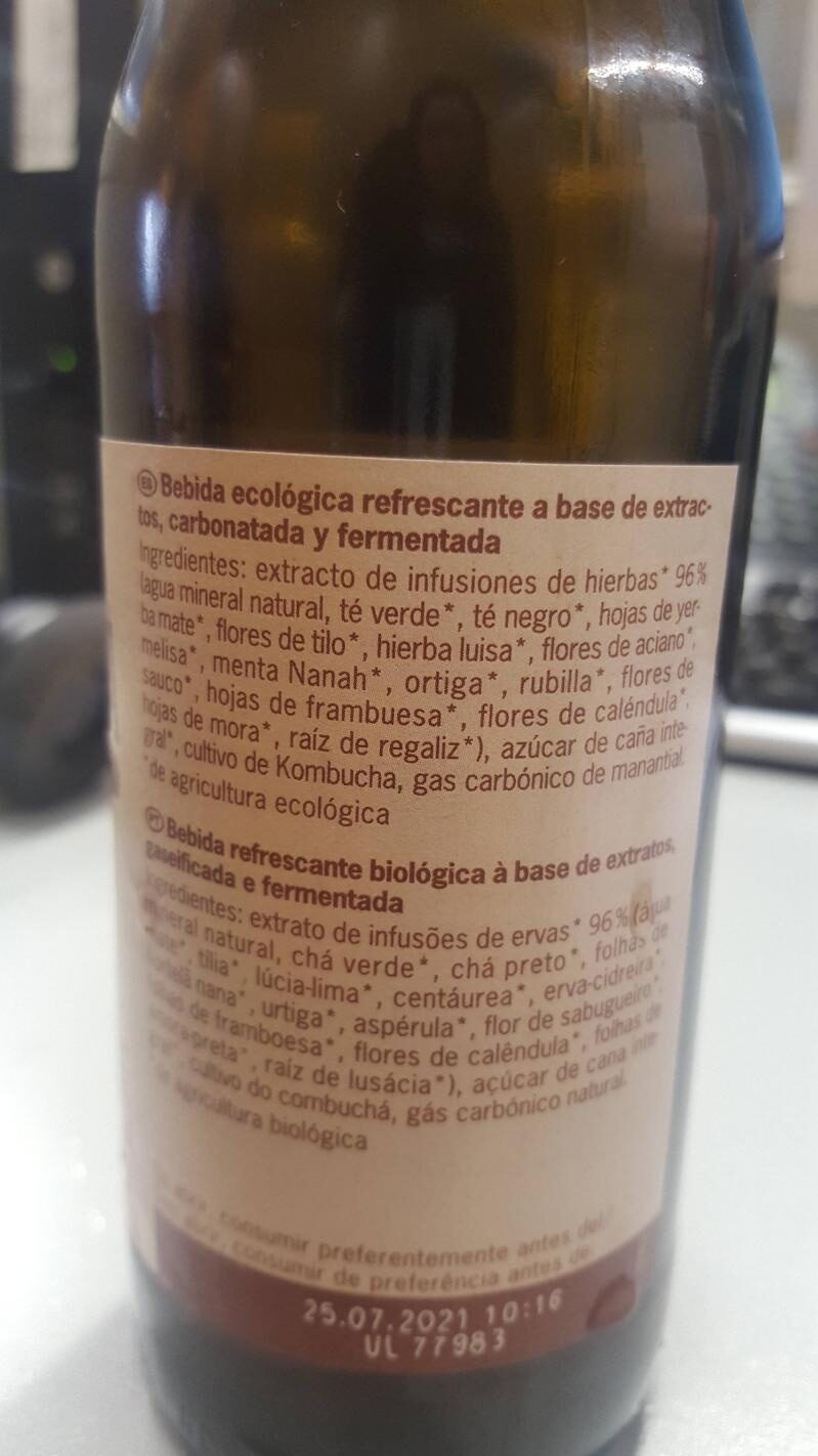 Foto da lista de ingredientes