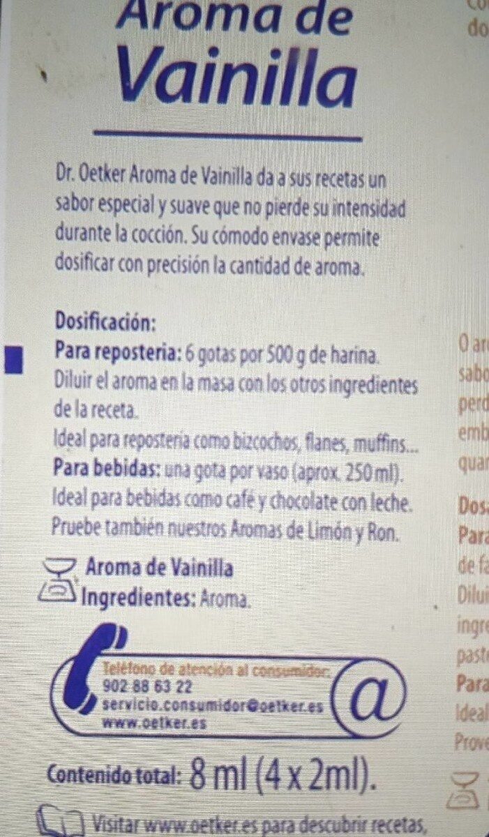 Foto da tabela nutricional