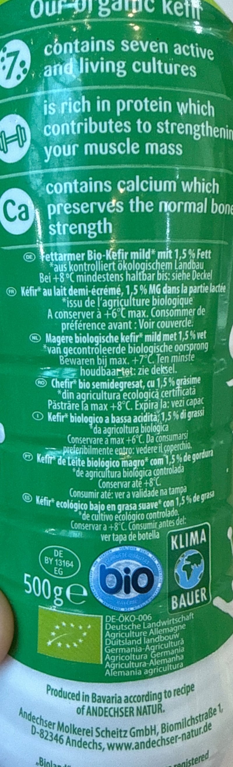 Foto da lista de ingredientes