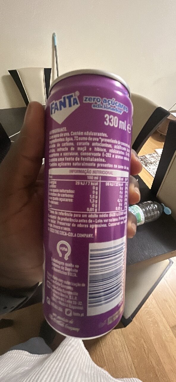 Foto da tabela nutricional