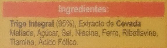 Foto da lista de ingredientes
