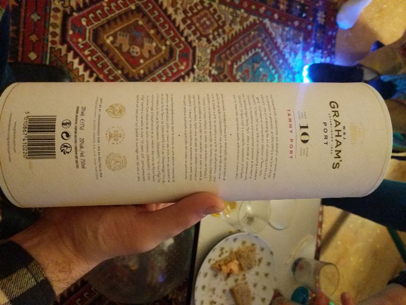 Foto da lista de ingredientes