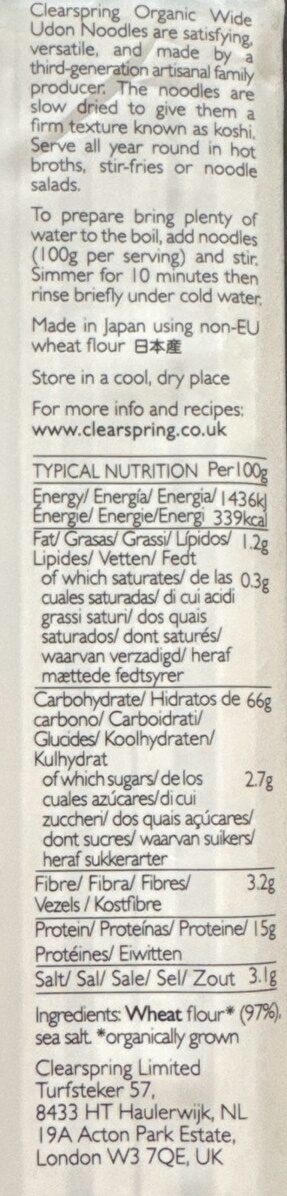 Foto da tabela nutricional