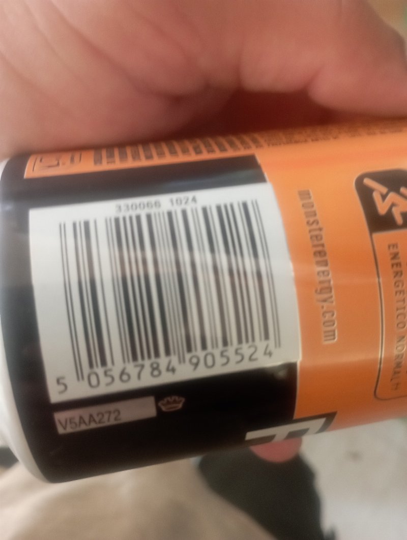 Foto da lista de ingredientes