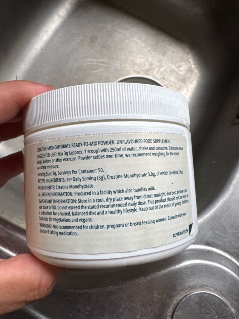 Foto da tabela nutricional