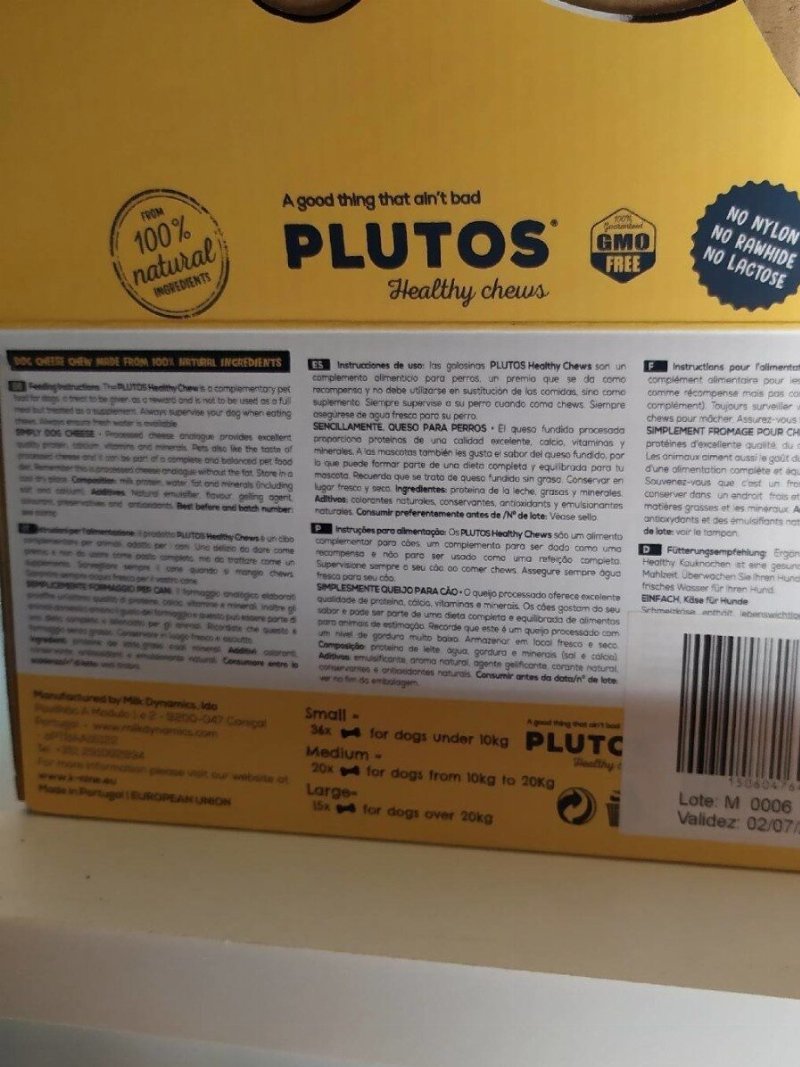 Foto da tabela nutricional