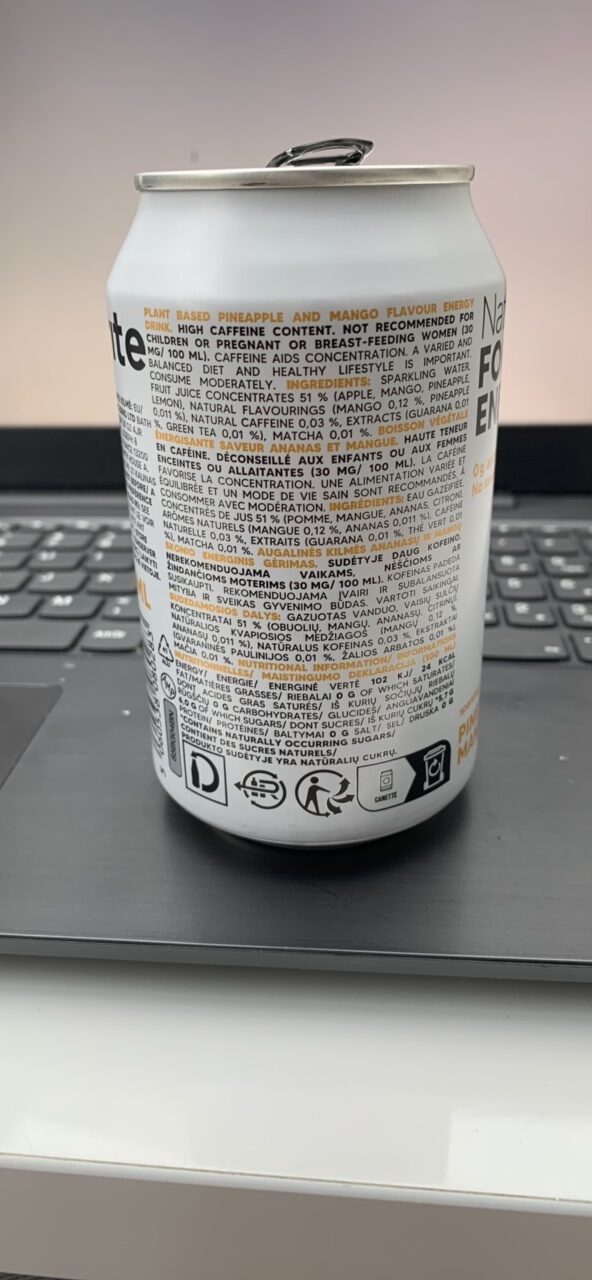Foto da tabela nutricional