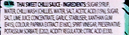 Foto da lista de ingredientes