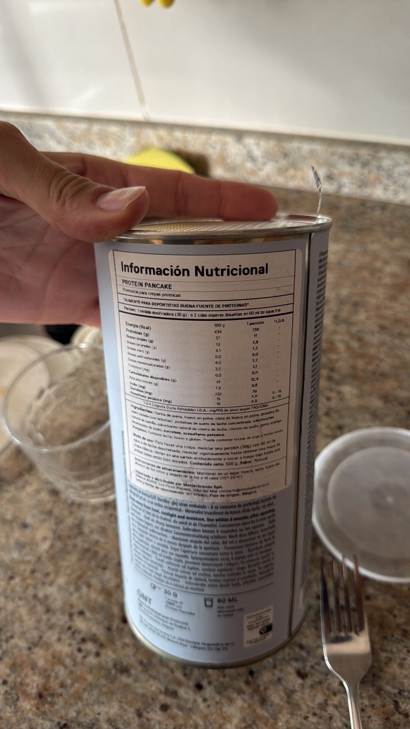 Foto da tabela nutricional