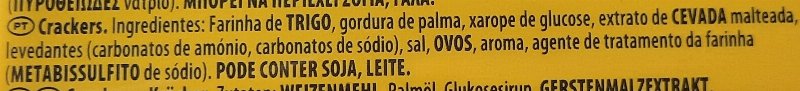 Foto da lista de ingredientes