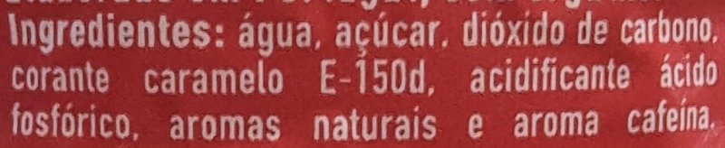 Foto da lista de ingredientes