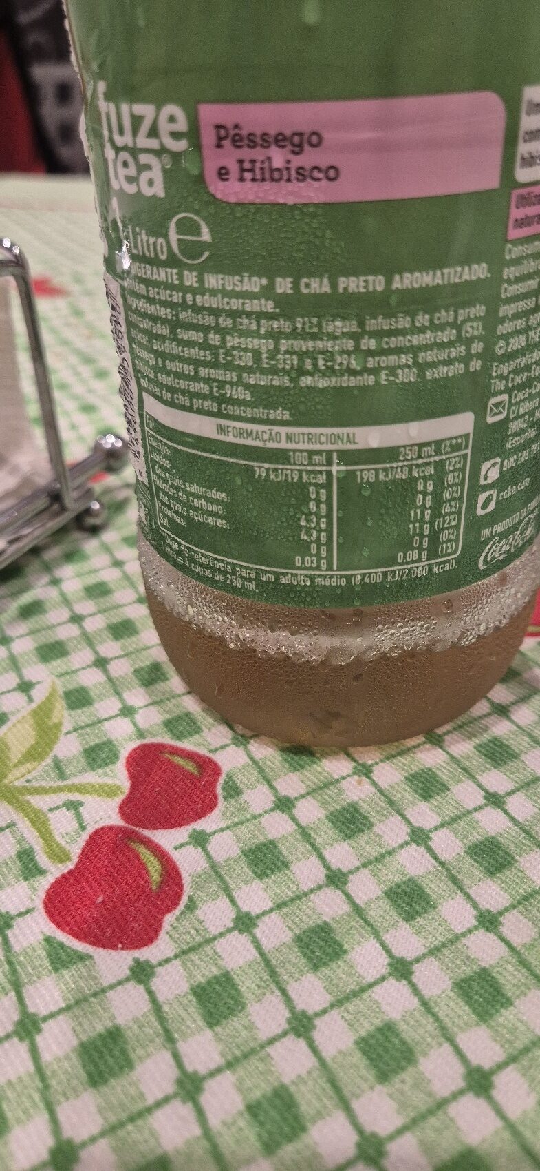 Foto da tabela nutricional