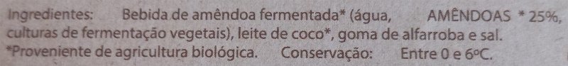 Foto da lista de ingredientes