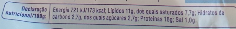 Foto da tabela nutricional