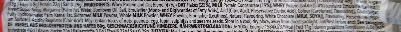Foto da lista de ingredientes