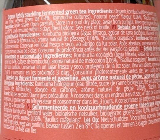 Foto da tabela nutricional