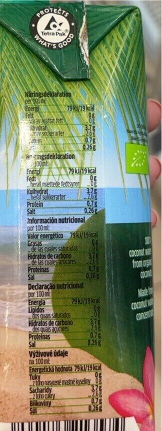 Foto da tabela nutricional