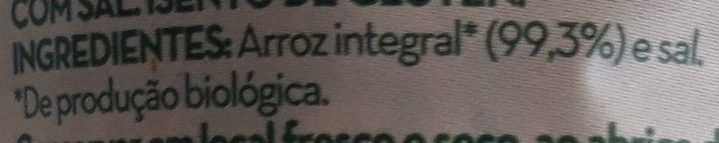 Foto da lista de ingredientes