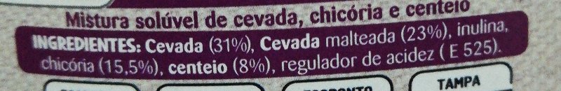 Foto da lista de ingredientes