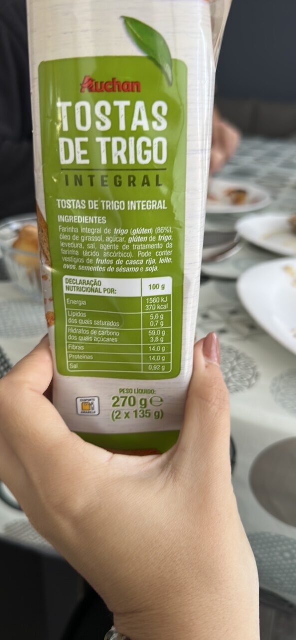 Foto da tabela nutricional