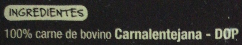 Foto da lista de ingredientes