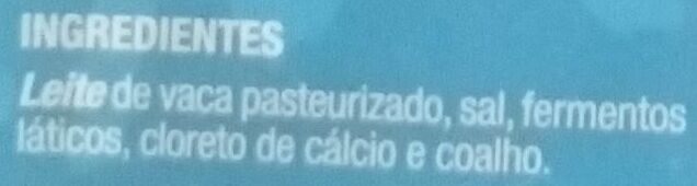 Foto da lista de ingredientes