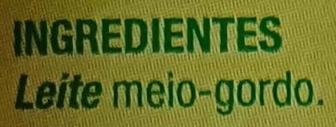 Foto da lista de ingredientes