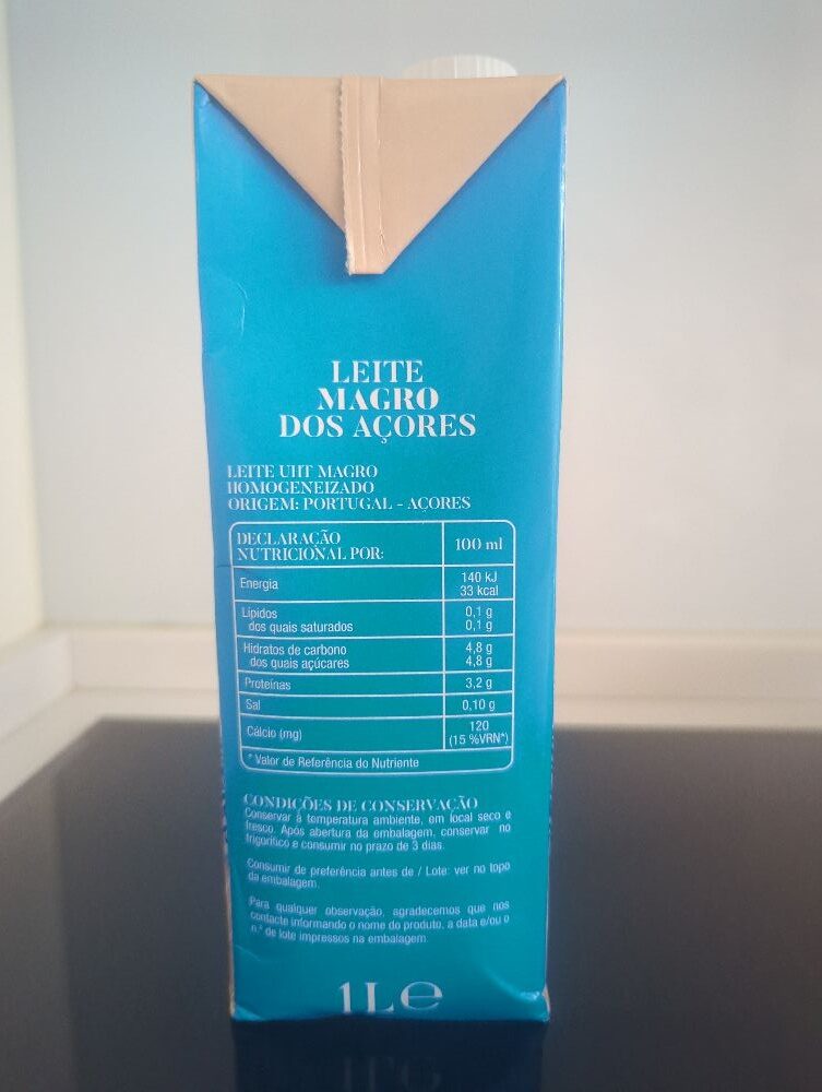 Foto da lista de ingredientes