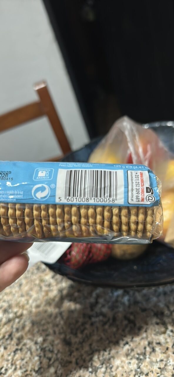 Foto da tabela nutricional