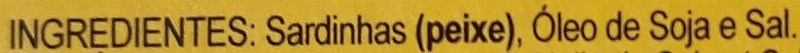 Foto da lista de ingredientes