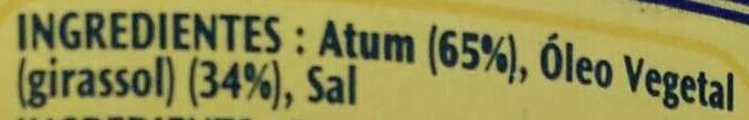 Foto da lista de ingredientes
