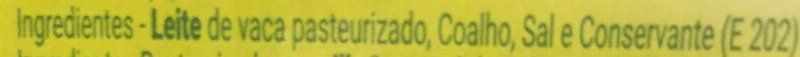 Foto da lista de ingredientes